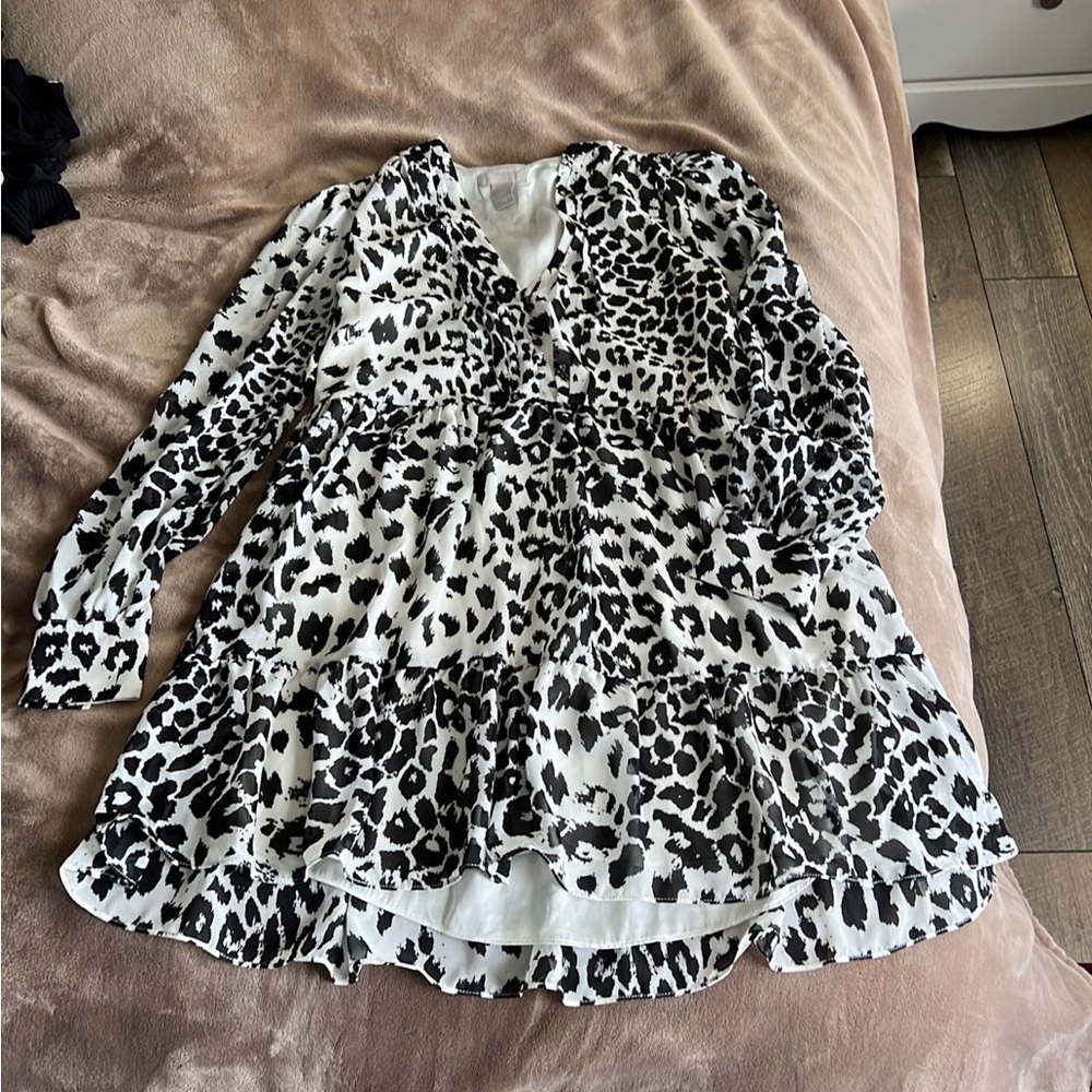 Cheetah print H&M dress